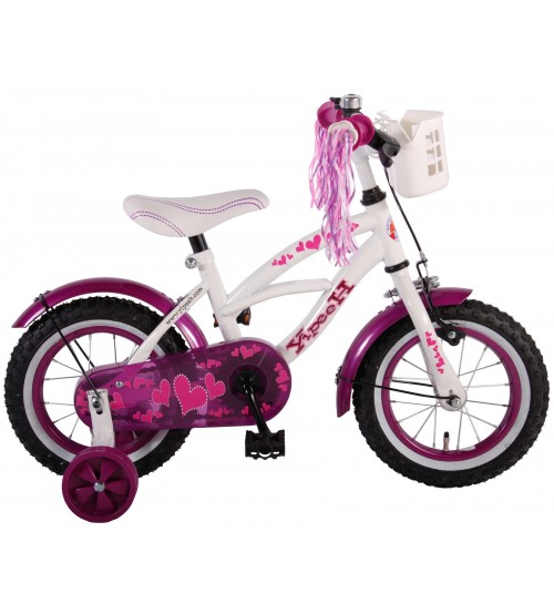 Bērnu velosipēds 12 collas Volare Heart Cruiser (SALIKTS) (rokas+kājas bremzes) (3-4,5 gadiem) VOL61209SAL